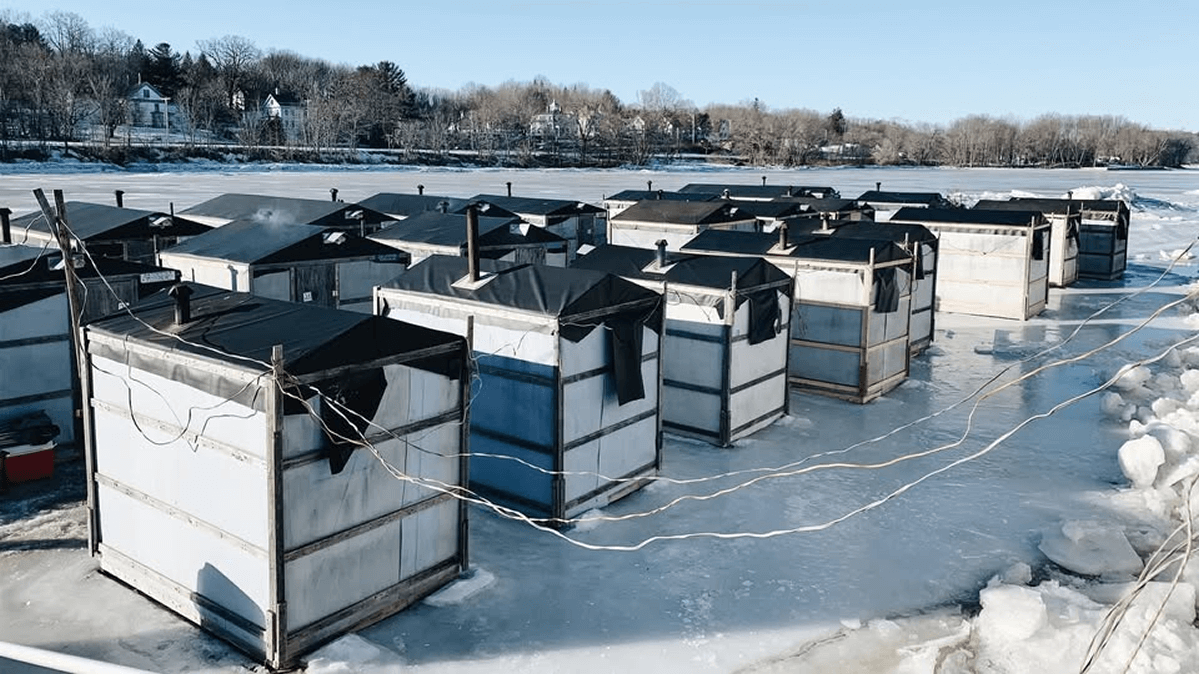 Smelting on the Kennebec River.